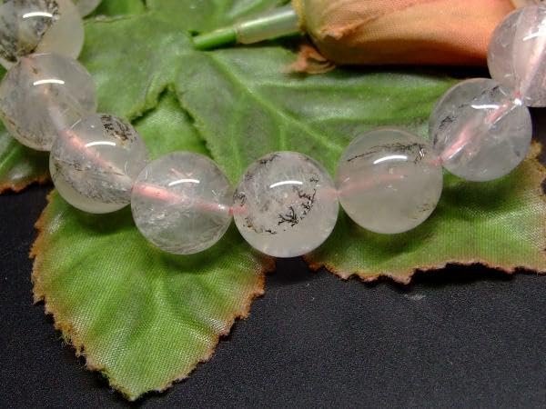 Amazon.co.jp: 65880 デンドリチックローズクォーツ 12mm 4A